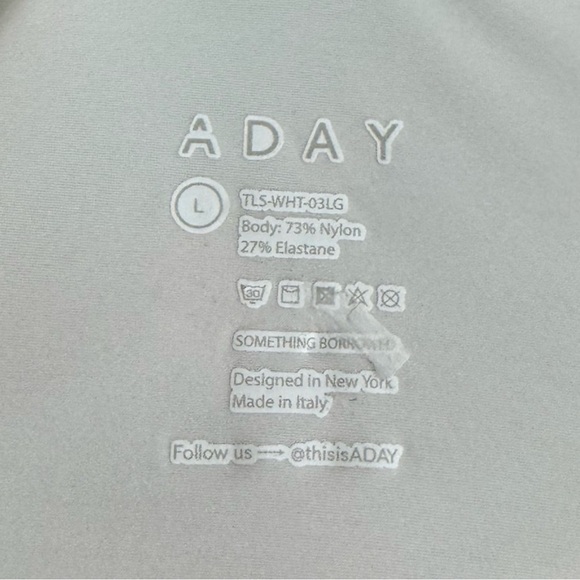 ADAY Something Borrowed Shirt in White Woman’s Large - Picture 8 of 8